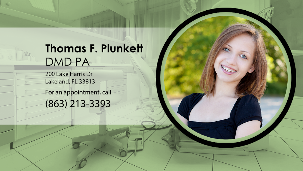 Thomas F. Plunkett, DMD PA | 200 Lake Harris Dr #2632, Lakeland, FL 33813, USA | Phone: (863) 213-3393