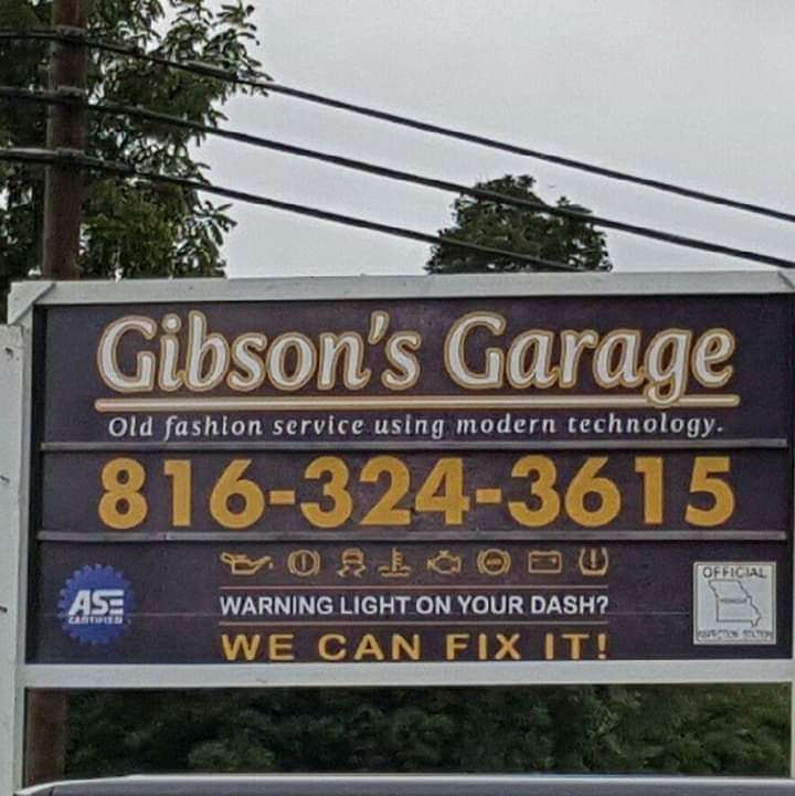 Gibsons Garage | 507 N 5th St, Savannah, MO 64485, USA | Phone: (816) 324-3615