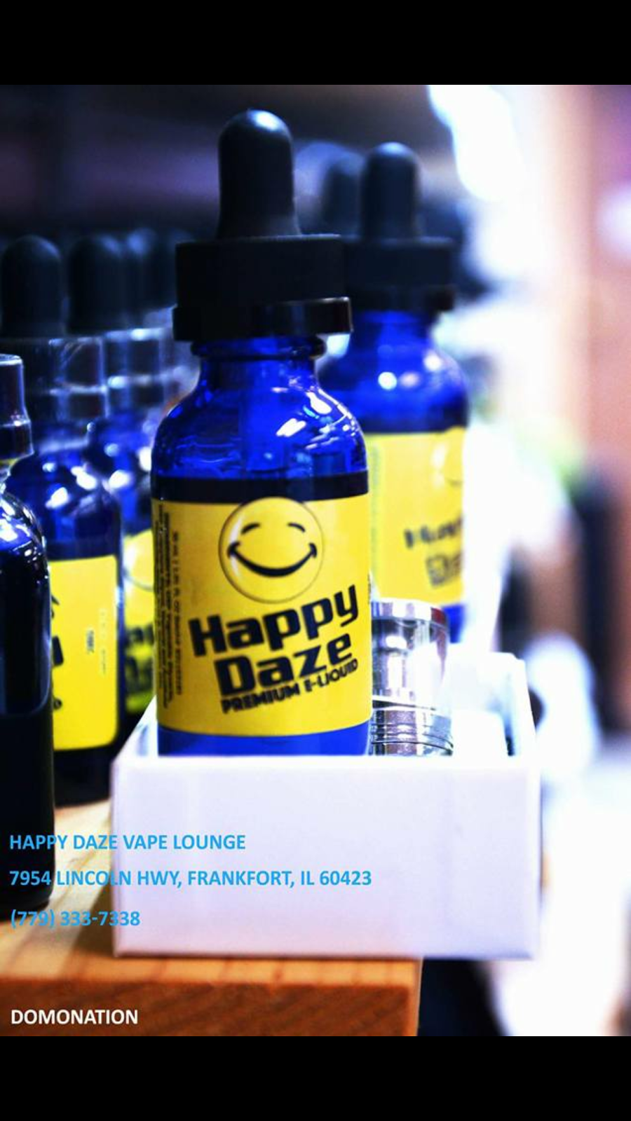 Happy Daze Vape Lounge | 7954 Lincoln Hwy, Frankfort, IL 60423, USA | Phone: (779) 333-7338