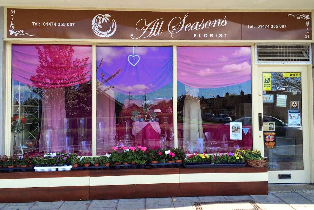 All Seasons Florist | 31 Dene Holm Rd, Northfleet, Gravesend DA11 8LG, UK | Phone: 01474 355007