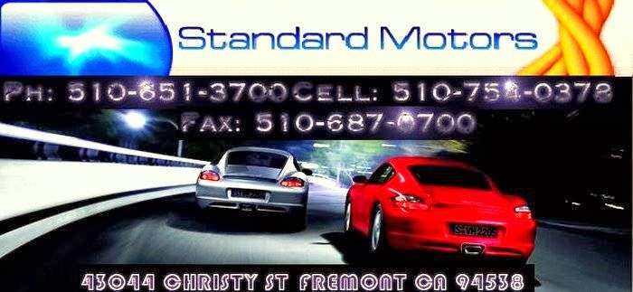 Standard Motors | 43044 Christy St, Fremont, CA 94538, USA | Phone: (510) 754-0378