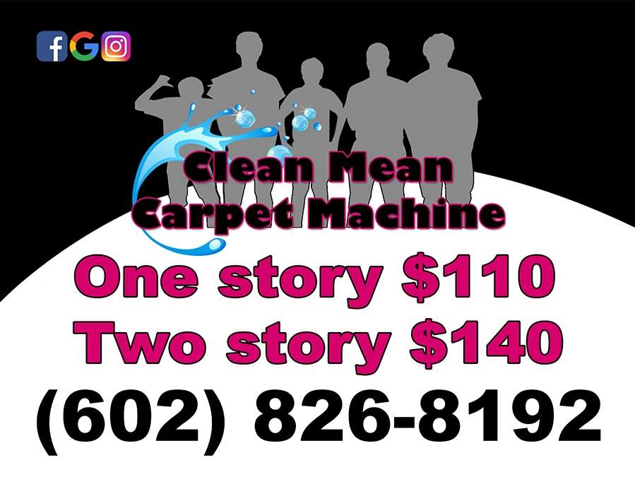 Clean Mean Carpet Machine | 12204 W Cocopah St, Avondale, AZ 85323, USA | Phone: (602) 826-8192