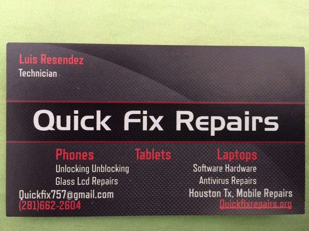 Quick Fix Repairs | 314 Hollyvale Dr, Houston, TX 77037, USA | Phone: (281) 662-2604