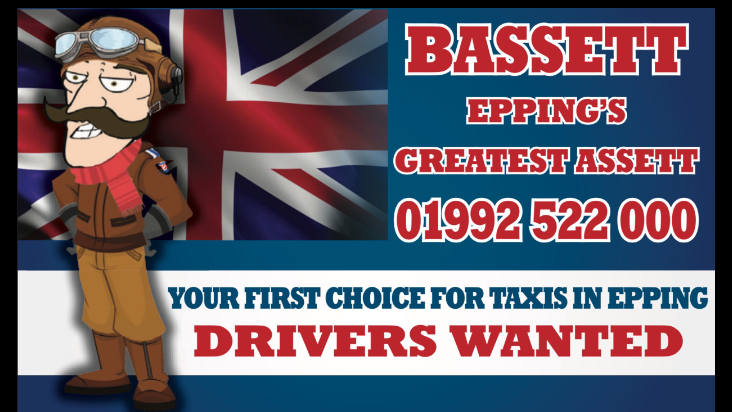 Bassetts Taxis Ltd | 20 Hurricane Way, North Weald Bassett, Epping CM16 6AA, UK | Phone: 01992 523000