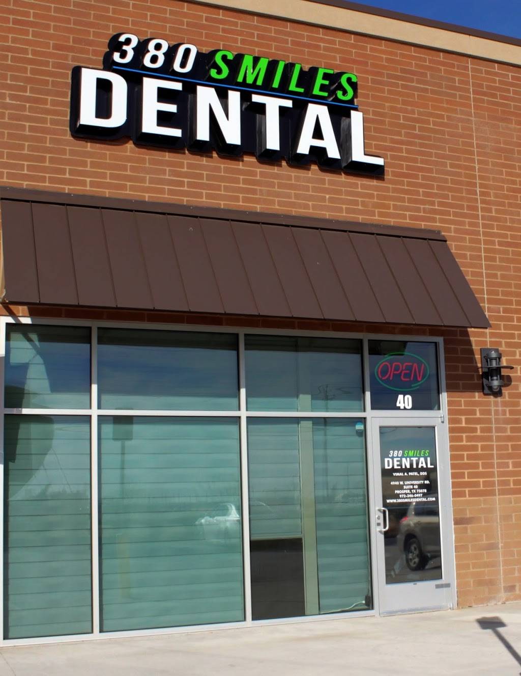 380 Smiles Dental | 4940 W University Dr #40, Prosper, TX 75078, USA | Phone: (972) 346-0497