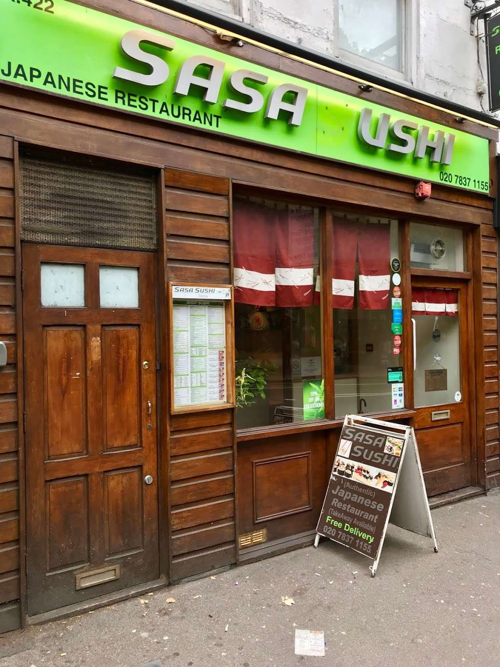 Sasa Sushi | 422 St John St, Clerkenwell, London EC1V 4NJ, UK | Phone: 020 7837 1155