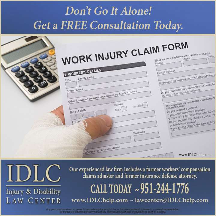 Injury and Disability Law Center | 31570 Railroad Canyon Rd #209, Canyon Lake, CA 92587, USA | Phone: (951) 244-1776