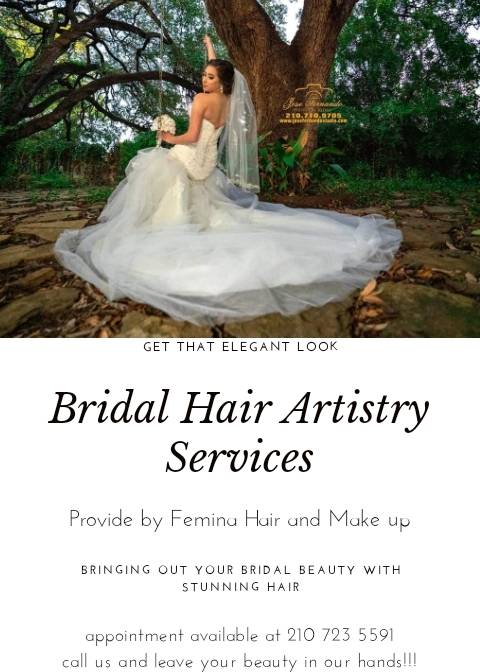 Femina Hair and Make up Agency | 9241 Emerald Port Dr, San Antonio, TX 78242, USA | Phone: (210) 723-5591