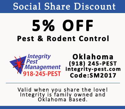 Integrity Pest Management | 4010 S 113th W Ave, Sand Springs, OK 74063, USA | Phone: (918) 245-7378