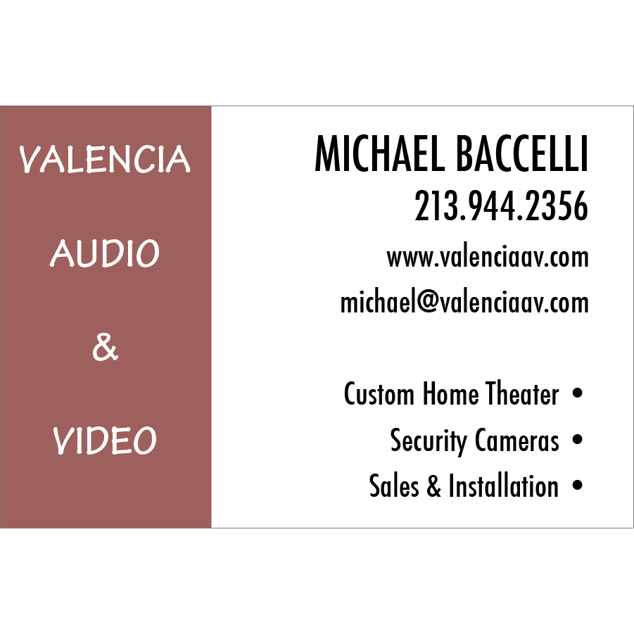 Valencia Audio & Video | Santa Clarita, CA 91350, USA | Phone: (213) 944-2356