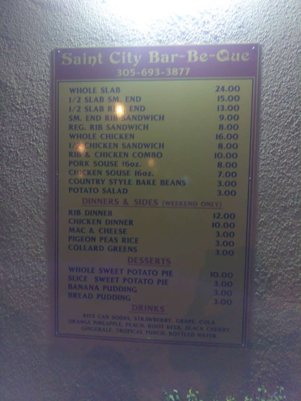 Saint City B-B-Q | 9302 NW 22nd Ave, Miami, FL 33147, USA | Phone: (305) 693-3877