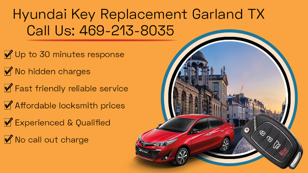 Hyundai Key Replacement Garland TX | 4460 W Walnut St, Garland, TX 75042, USA | Phone: (469) 213-8035