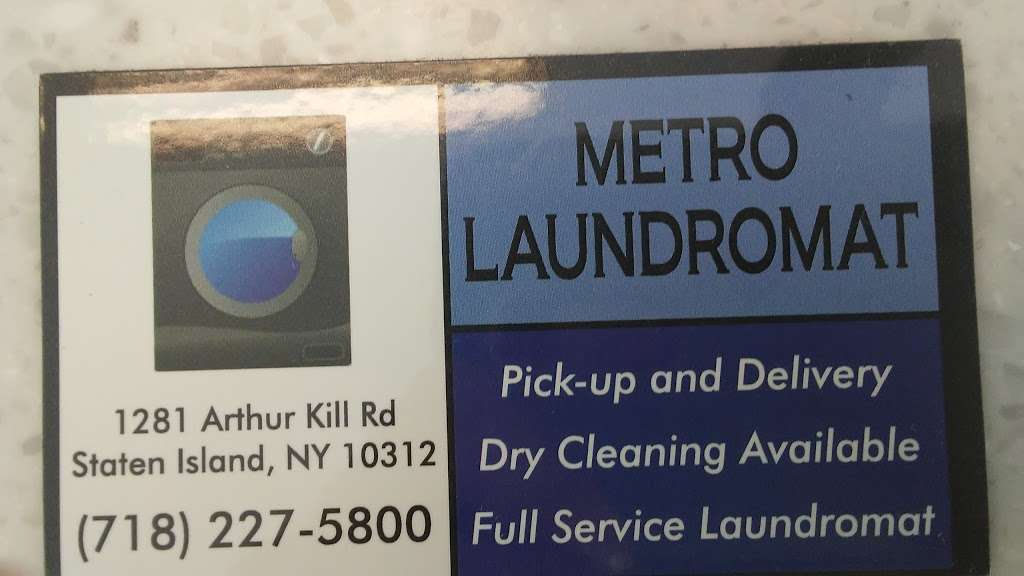 Metro Laundromat & Dry Cleaners | 1281 Arthur Kill Rd, Staten Island, NY 10312, USA | Phone: (718) 227-5800