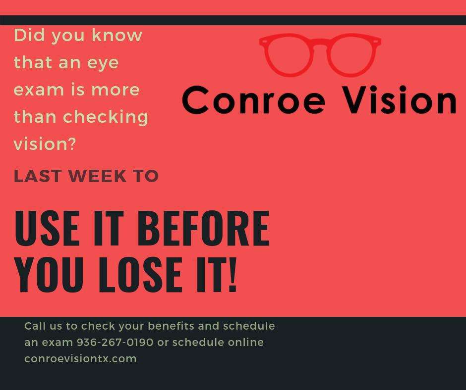 Conroe Vision | 2956 Interstate 45 Northsuite, #700B, Conroe, TX 77303, USA | Phone: (936) 267-0190