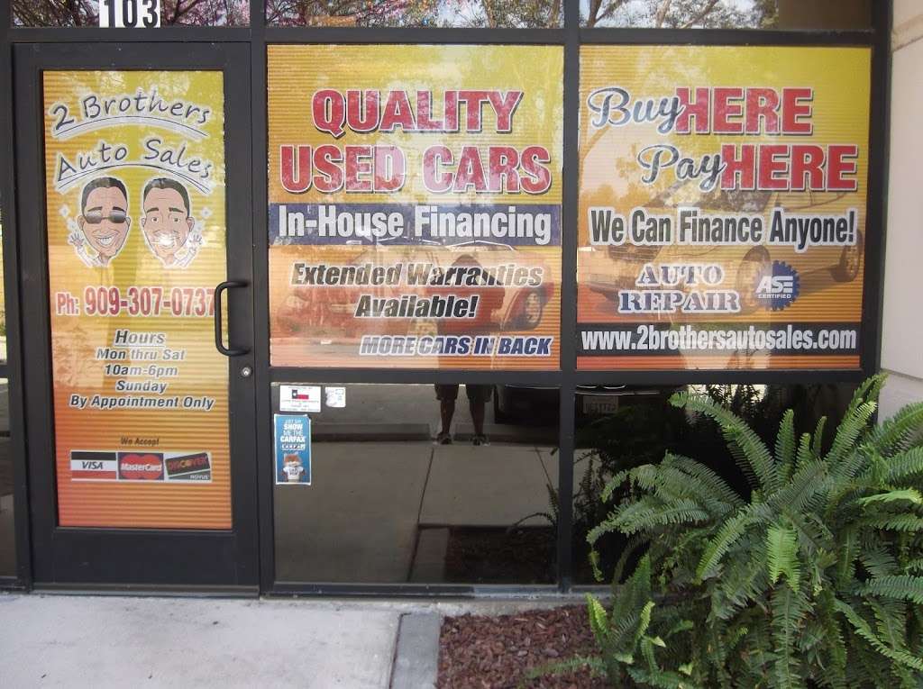 2 Brothers Auto Sales & Repair | 1000 New York St #103, Redlands, CA 92374, USA | Phone: (909) 307-0737