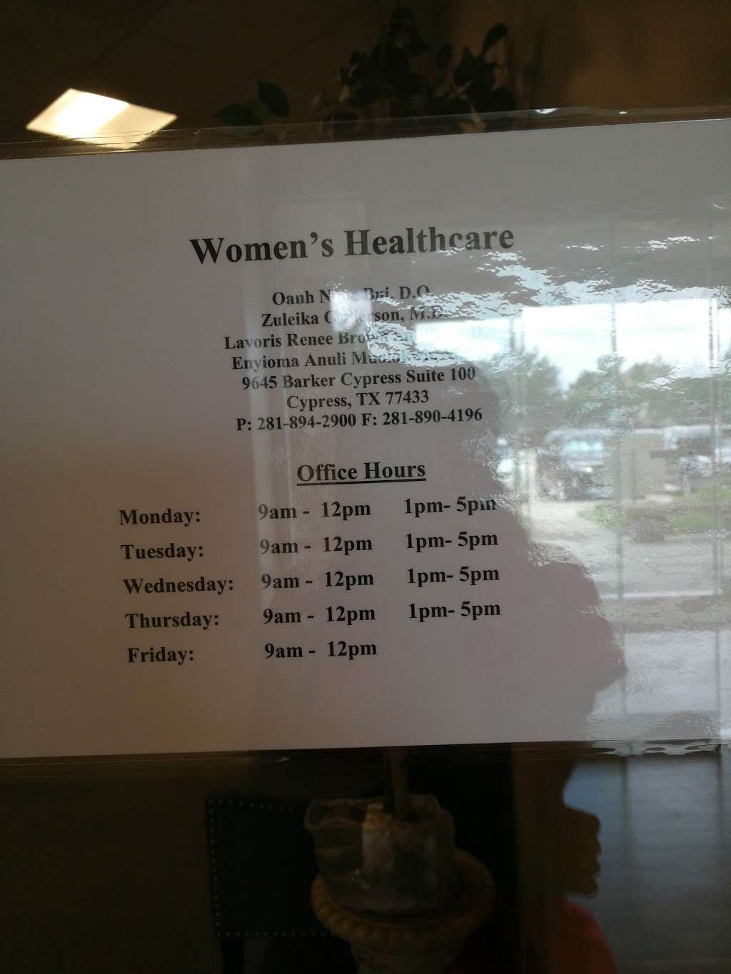 Womens Healthcare | 9481-9621 Barker Cypress Rd, Cypress, TX 77433 | Phone: (281) 894-2900