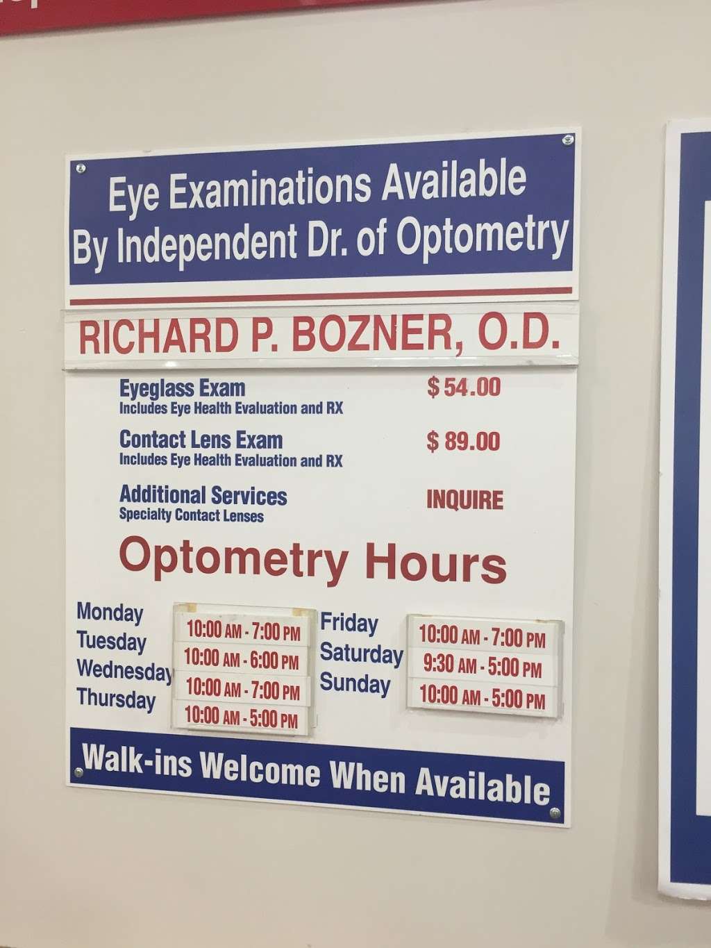 Richard P. Bozner, O.D. and Associates | 27220 Heather Ridge, Laguna Niguel, CA 92677 | Phone: (949) 389-9007