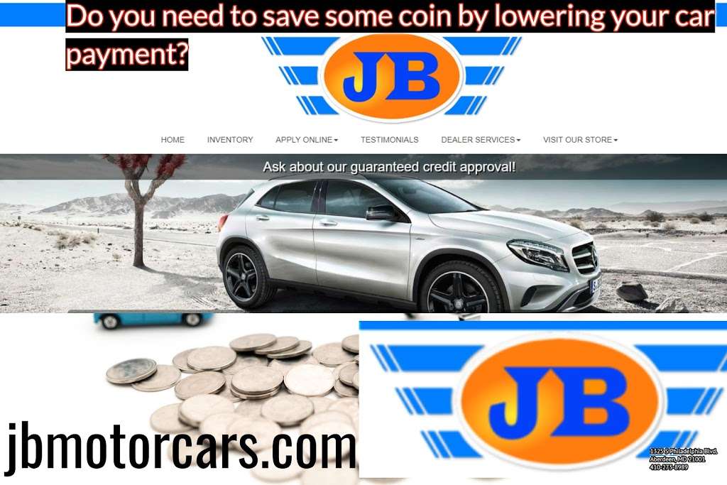 JB Motor Cars,Inc | 1325 S Philadelphia Blvd, Aberdeen, MD 21001, USA | Phone: (410) 273-8989