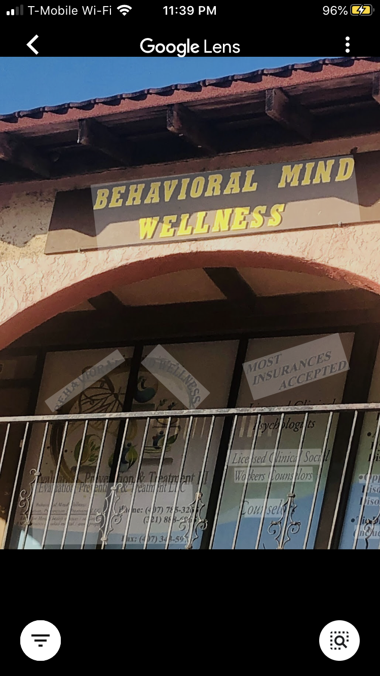 Behavioral Mind Wellness | 417 W Vine St, Kissimmee, FL 34741, United States | Phone: (321) 888-6965
