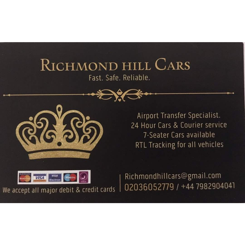 Richmond Hill Cars | 36 Hobart Pl, Richmond TW10 6JG, UK | Phone: 07982 904041