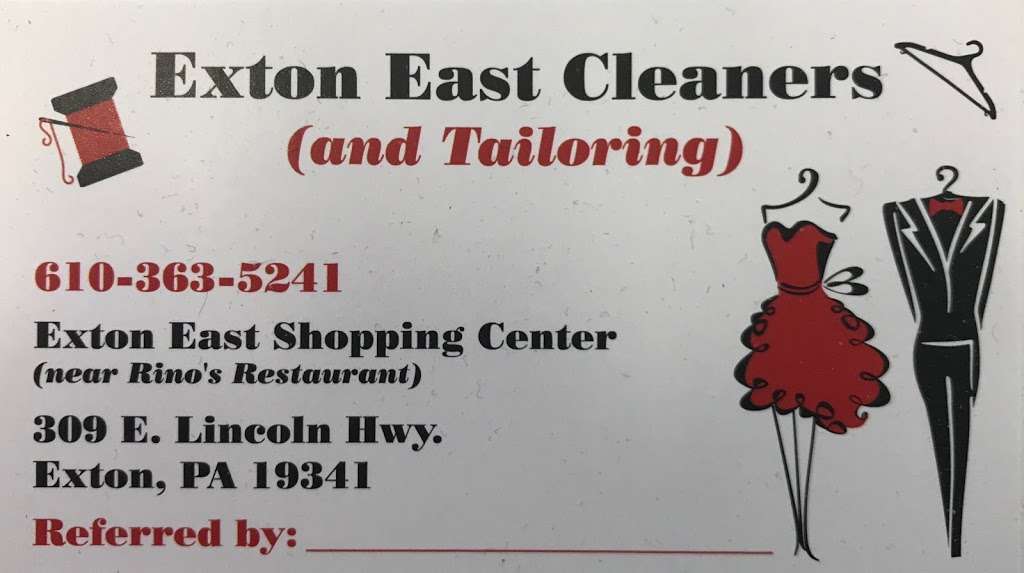 Exton East Cleaners | 309 E Lincoln Hwy, Exton, PA 19341, USA | Phone: (610) 363-5241