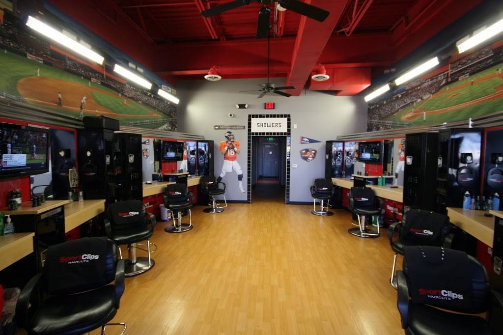 Sport Clips Haircuts of Highlands Ranch - Town Center | 1100 Sergeant Jon Stiles Dr #103, Highlands Ranch, CO 80129, USA | Phone: (303) 471-5700