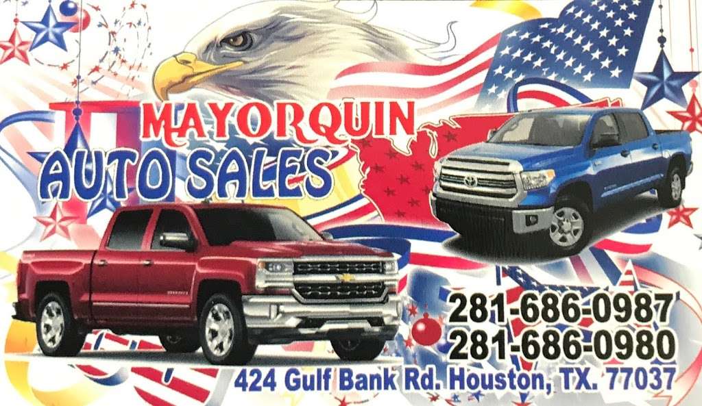 Mayorquin Auto Sales | 424 Gulf Bank Rd, Houston, TX 77037, USA | Phone: (281) 686-0980