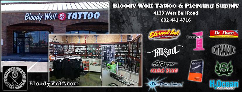 Bloody Wolf Tattoo Supply | 4139 W Bell Rd Suite #4, Phoenix, AZ 85053, USA | Phone: (602) 441-2284