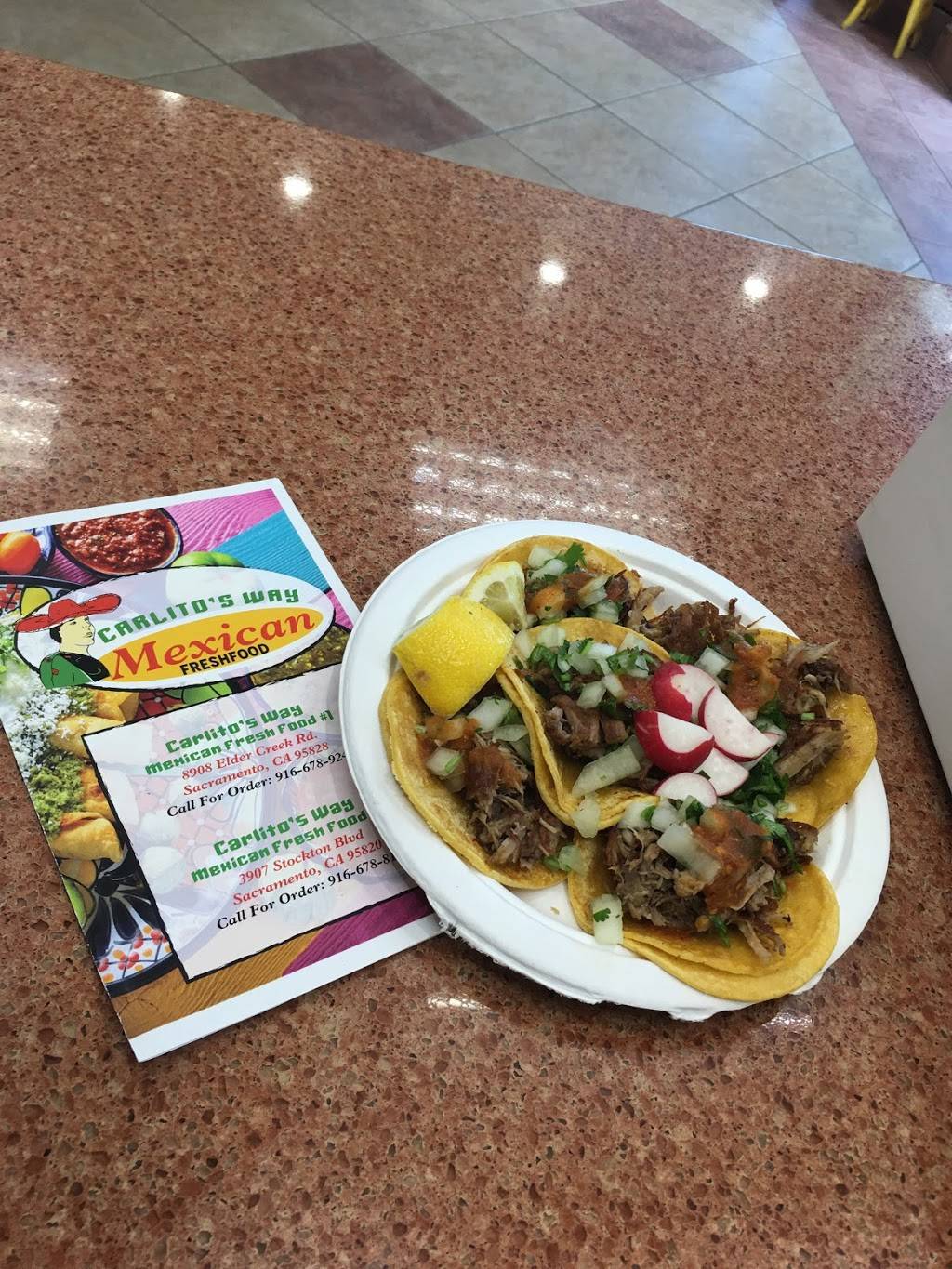 Carlitos Way Mexican Fresh Food | 8908 Elder Creek Rd, Sacramento, CA 95828, USA | Phone: (916) 678-9245
