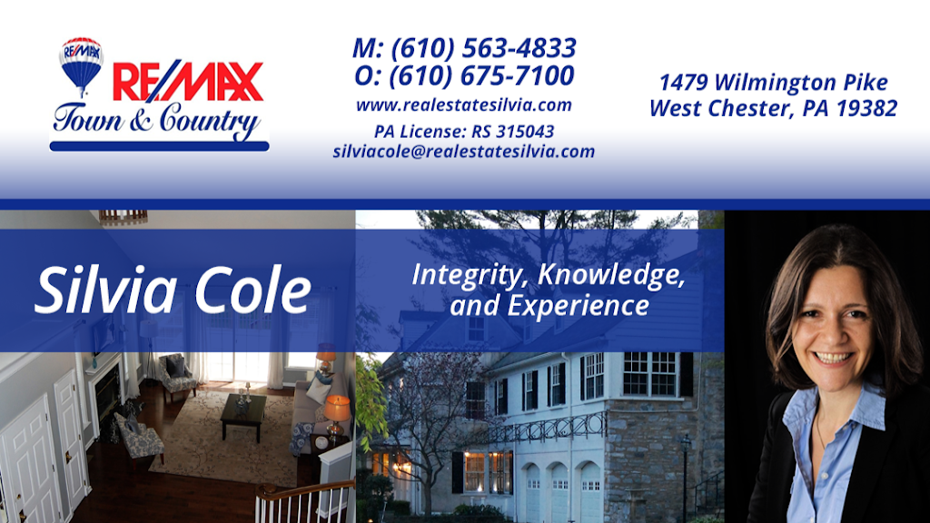 Real Estate by Silvia Cole | 1479 Wilmington Pike, West Chester, PA 19382, USA | Phone: (610) 563-4833