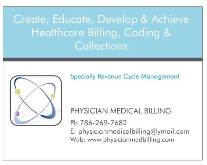 PHYSICIAN MEDICAL BILLING | 2014 Seminole Blvd, West Palm Beach, FL 33409, USA | Phone: (786) 269-7682