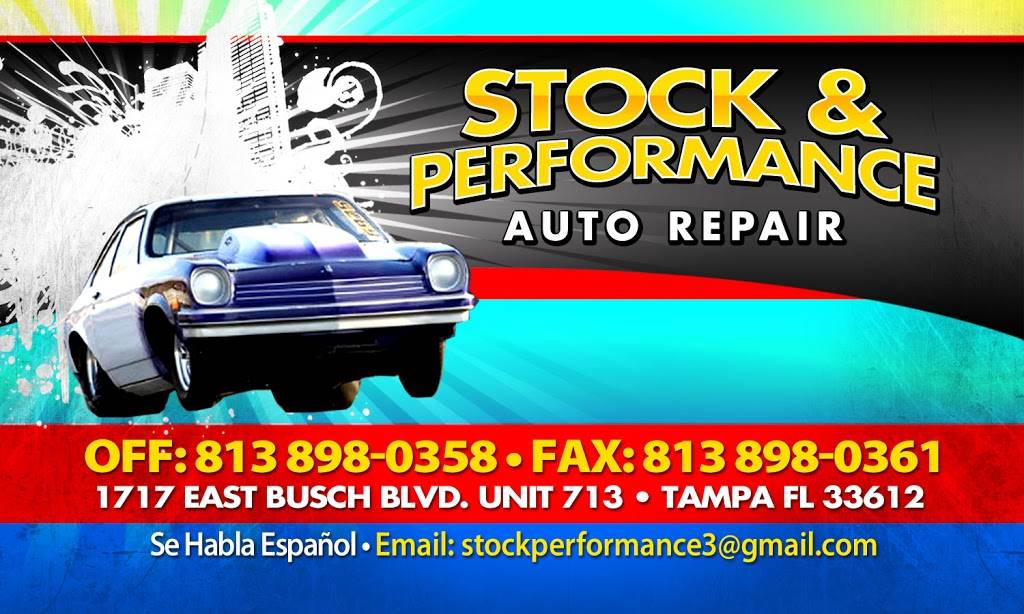 Stock & Performance | 1717 E Busch Blvd #713, Tampa, FL 33612, USA | Phone: (813) 898-0358