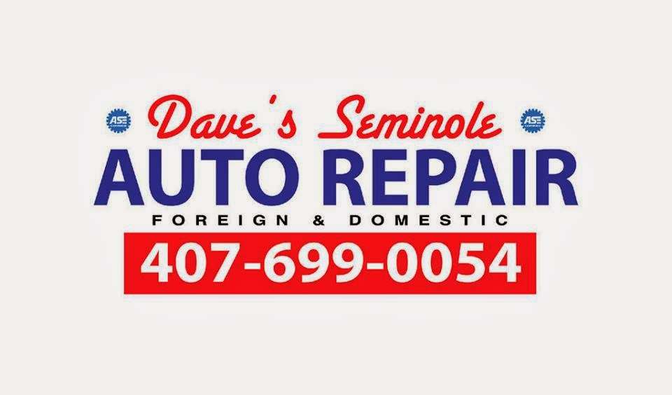 Daves Seminole Auto Repair | 125 Marion Ln #1001, Casselberry, FL 32707 | Phone: (407) 699-0054