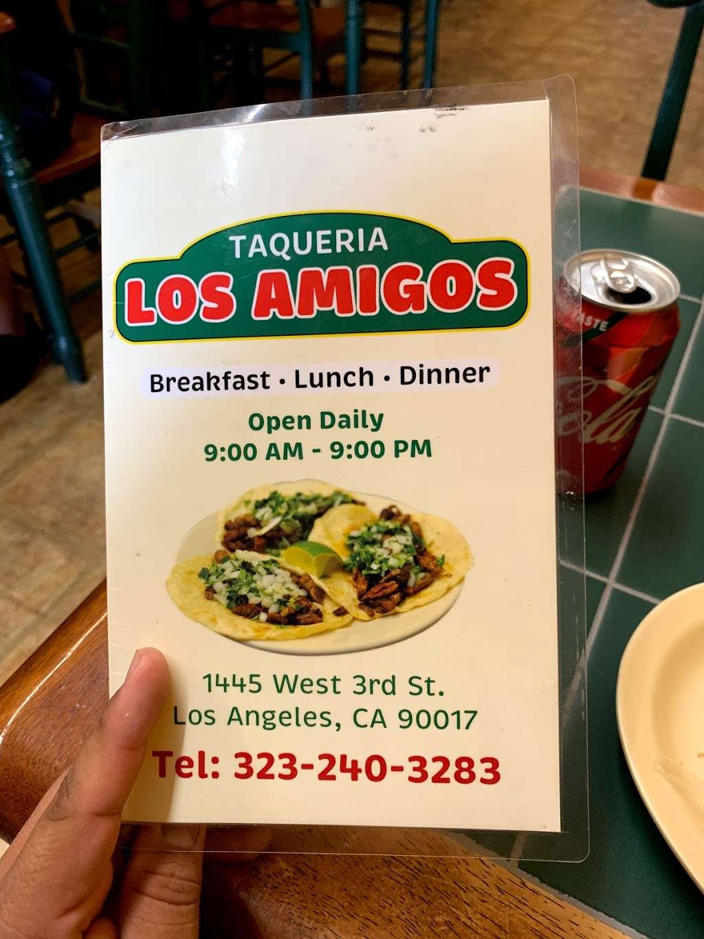 Taqueria y Restaurant Los Amigos | 1445 W 3rd St, Los Angeles, CA 90017, USA | Phone: (323) 240-3283