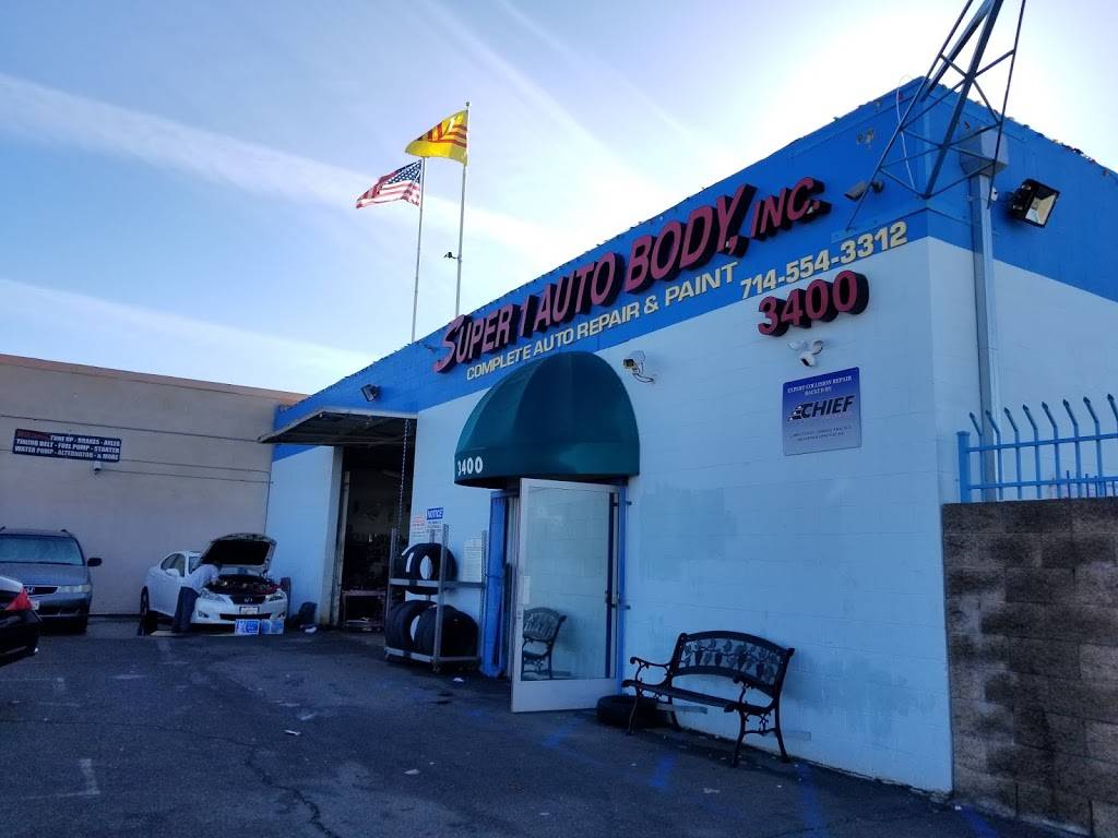 Super 1 Auto Body Inc. | 3400 Westminster Ave, Santa Ana, CA 92703, USA | Phone: (714) 554-3312