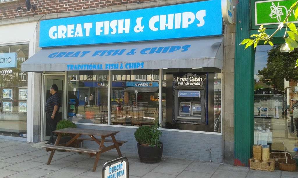 Great Fish and Chips | 31 Upper Ham Rd, Kingston upon Thames KT2 5QX, UK | Phone: 07955 188437