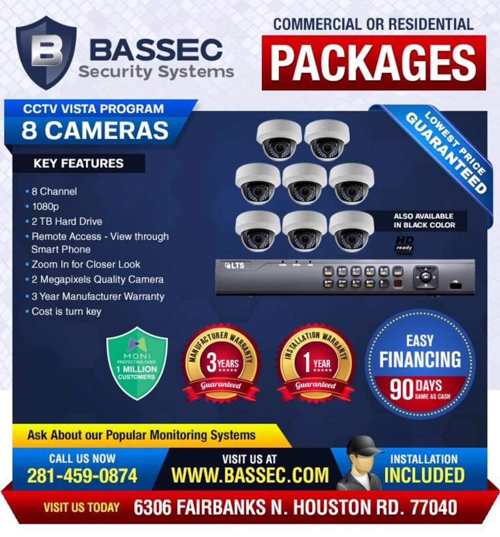 Bassec Security Systems | 6306 Fairbanks North Houston Rd Ste 100, Houston, TX 77040, USA | Phone: (281) 459-0874