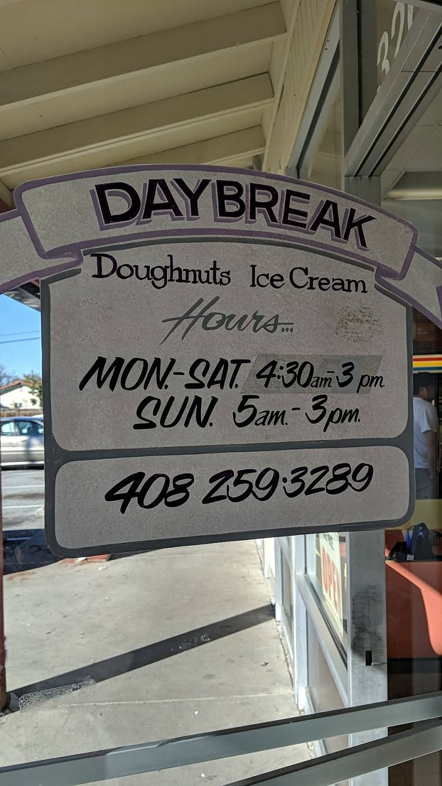 Daybreak Donuts & Ice Cream | 3263 Sierra Rd, San Jose, CA 95132 | Phone: (408) 259-3289