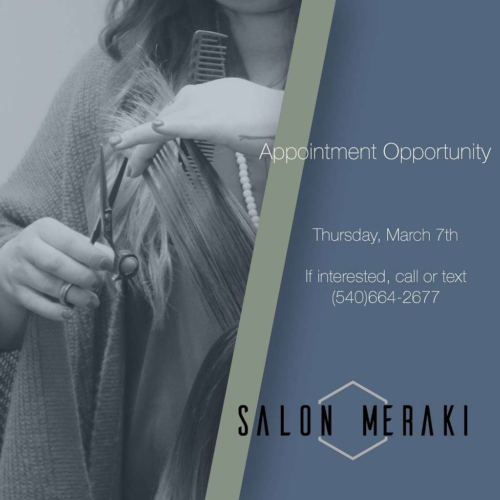 Salon Meraki | 611 W Jubal Early Dr, Winchester, VA 22601, USA | Phone: (540) 664-2677