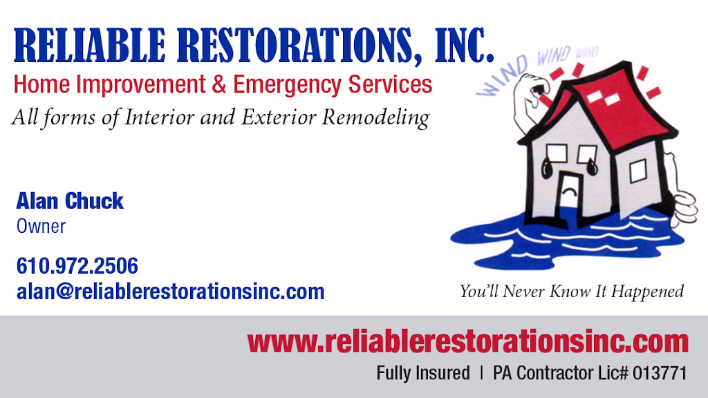 Reliable Restorations Inc. | 3482 Spruce Dr, Northampton, PA 18067, USA | Phone: (610) 972-2506