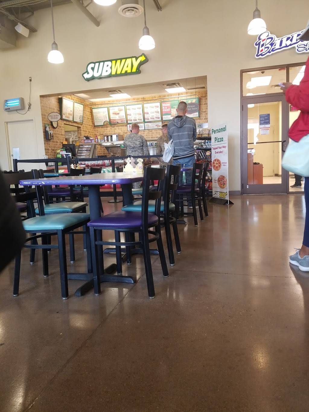 Subway | Bldg 21233, Torch St, Fort Bliss, TX 79916, USA | Phone: (915) 741-5738