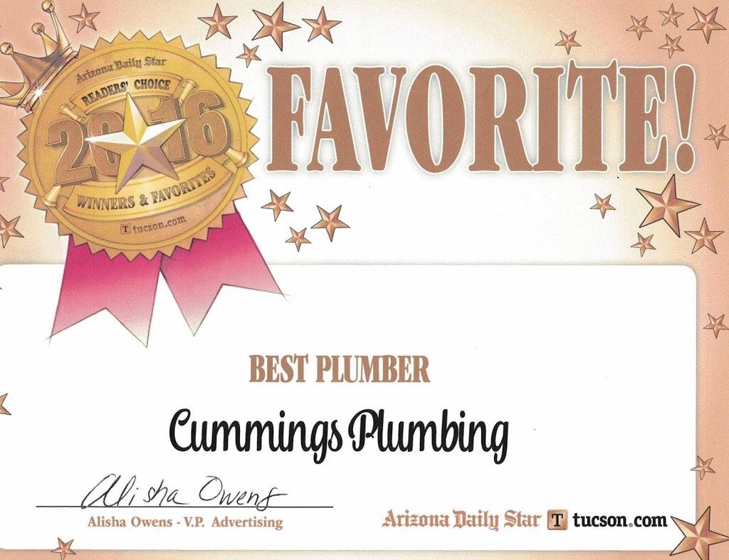 Cummings Plumbing Heating and Cooling | 5141 N Casa Grande Hwy, Tucson, AZ 85743, USA | Phone: (520) 333-2121