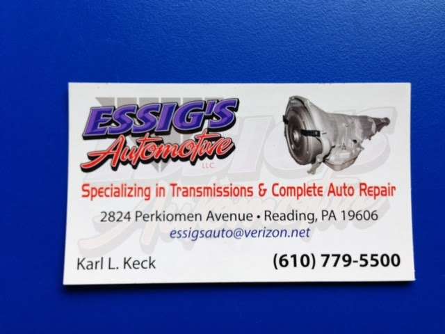 Essigs Automotive | 2824 Perkiomen Ave, Reading, PA 19606, USA | Phone: (610) 779-5500