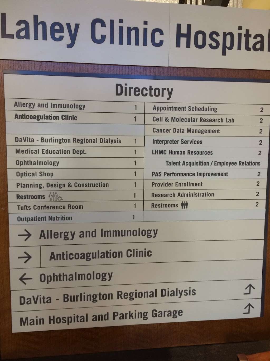 Lahey Hospital & Medical Center - Department of Opthamology | 31 Burlington Mall Road, Burlington, MA 01803, USA | Phone: (781) 744-8555