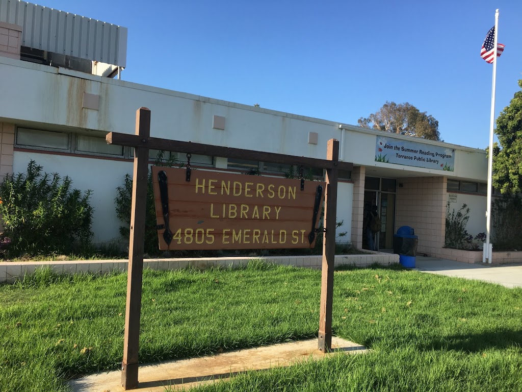 Isabel Henderson Library | 4805 Emerald St, Torrance, CA 90503, USA | Phone: (310) 371-2075