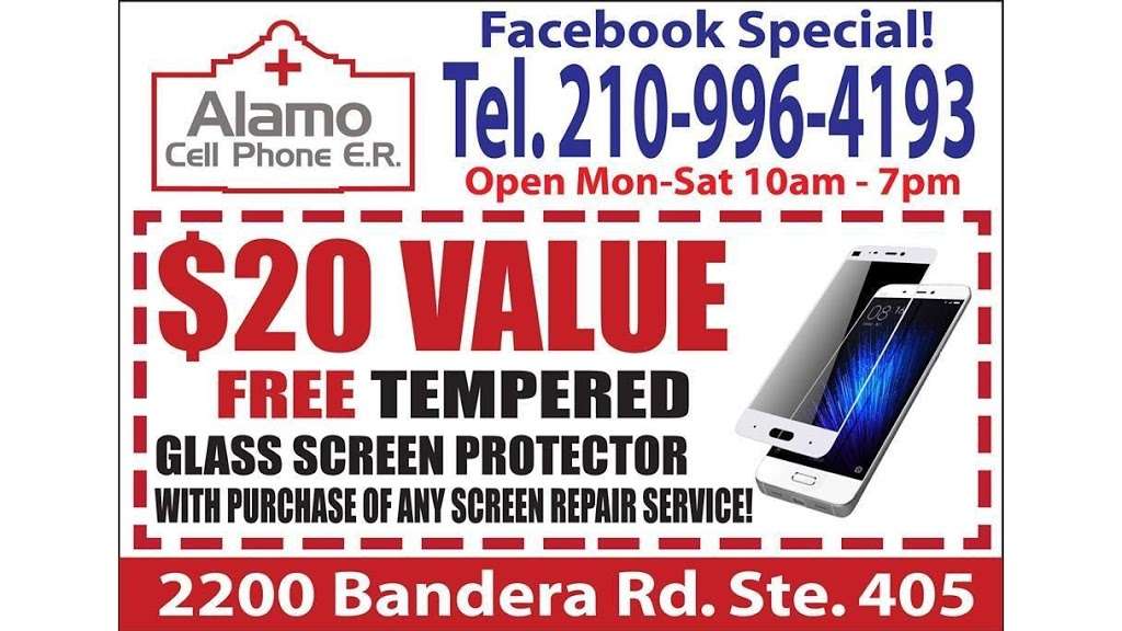 Alamo Cellphone ER | 2200 Bandera Rd, San Antonio, TX 78228, USA | Phone: (210) 996-4193