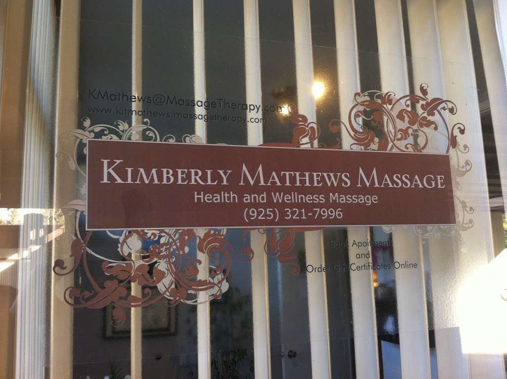 Kimberly Mathews Massage Therapy | 60 Fenton St #11, Livermore, CA 94550, USA | Phone: (925) 321-7996