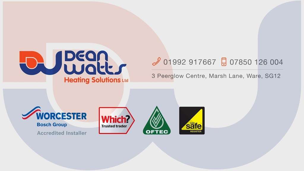 Dean Watts Heating Solutions Ltd | 3 Peerglow Centre, Marsh Ln, Ware SG12 9QL, UK | Phone: 01992 917667
