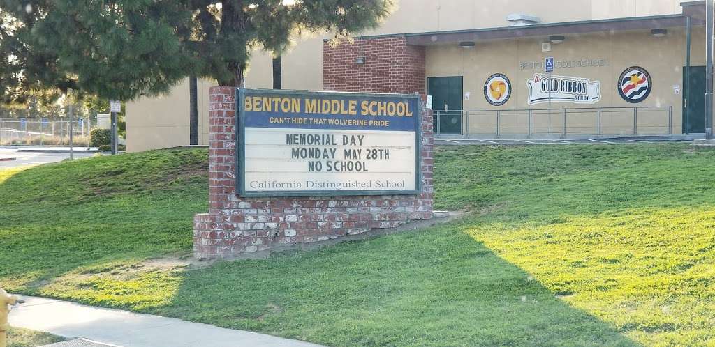 Benton Middle School | 15709 Olive Branch Dr, La Mirada, CA 90638, USA | Phone: (562) 943-1553