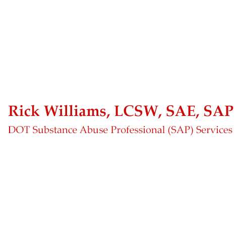 Rick Williams, LCSW, SAE, SAP DOT Services | 21020 S 80th Ave, Frankfort, IL 60423 | Phone: (888) 636-8661